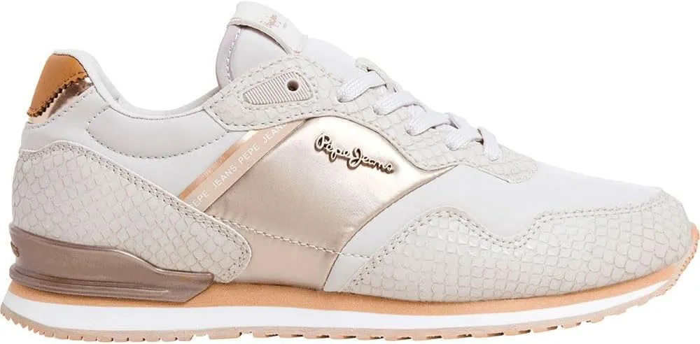 PEPE JEANS Women's Normal Sneak, Whitewash White, 7