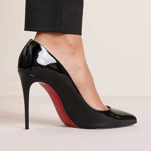 Pigalle Follies 100 patent black pump