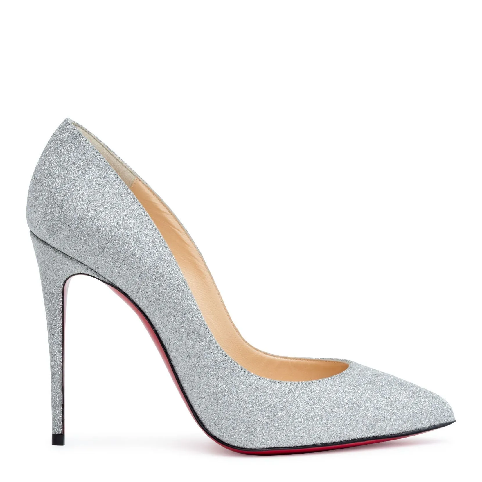 Pigalle Follies 100 silver glitter pumps