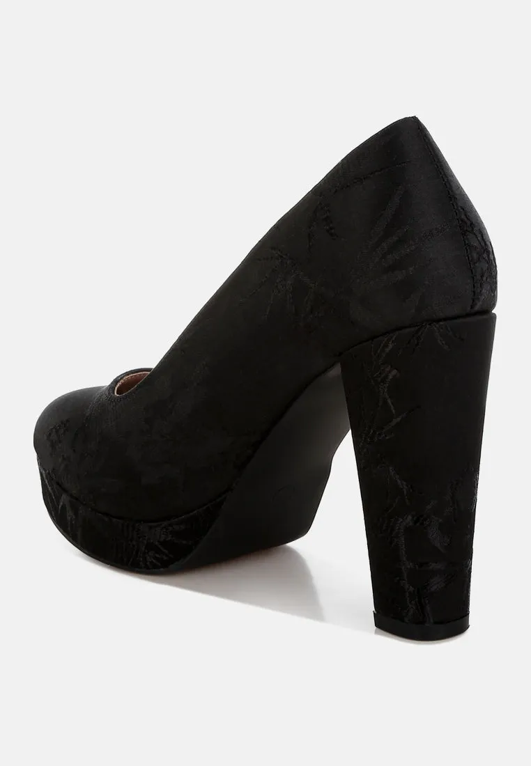 Platform Block Heel Pumps By RUW