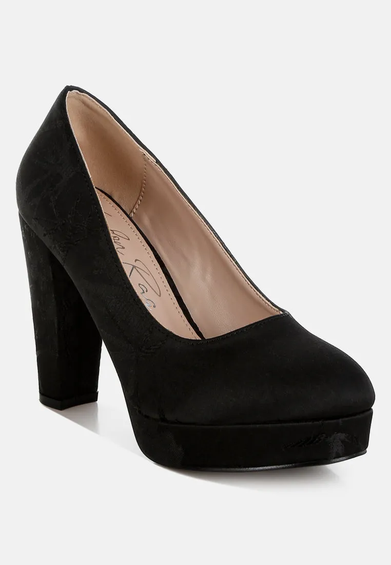 Platform Block Heel Pumps By RUW