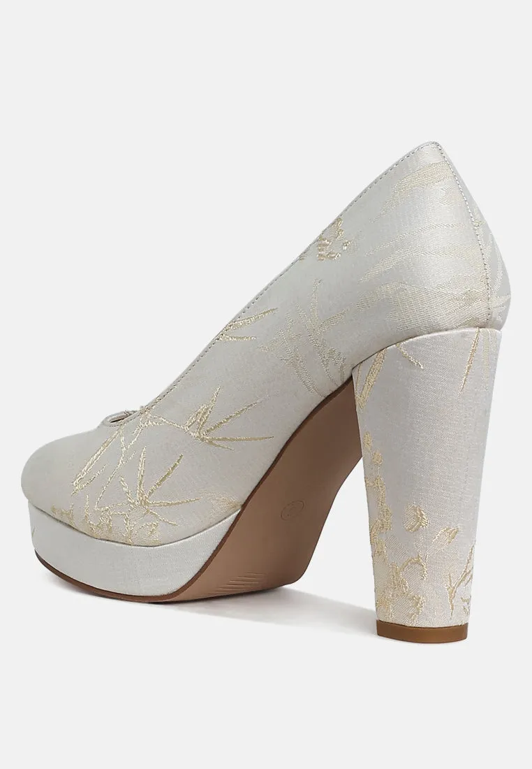 Platform Block Heel Pumps By RUW