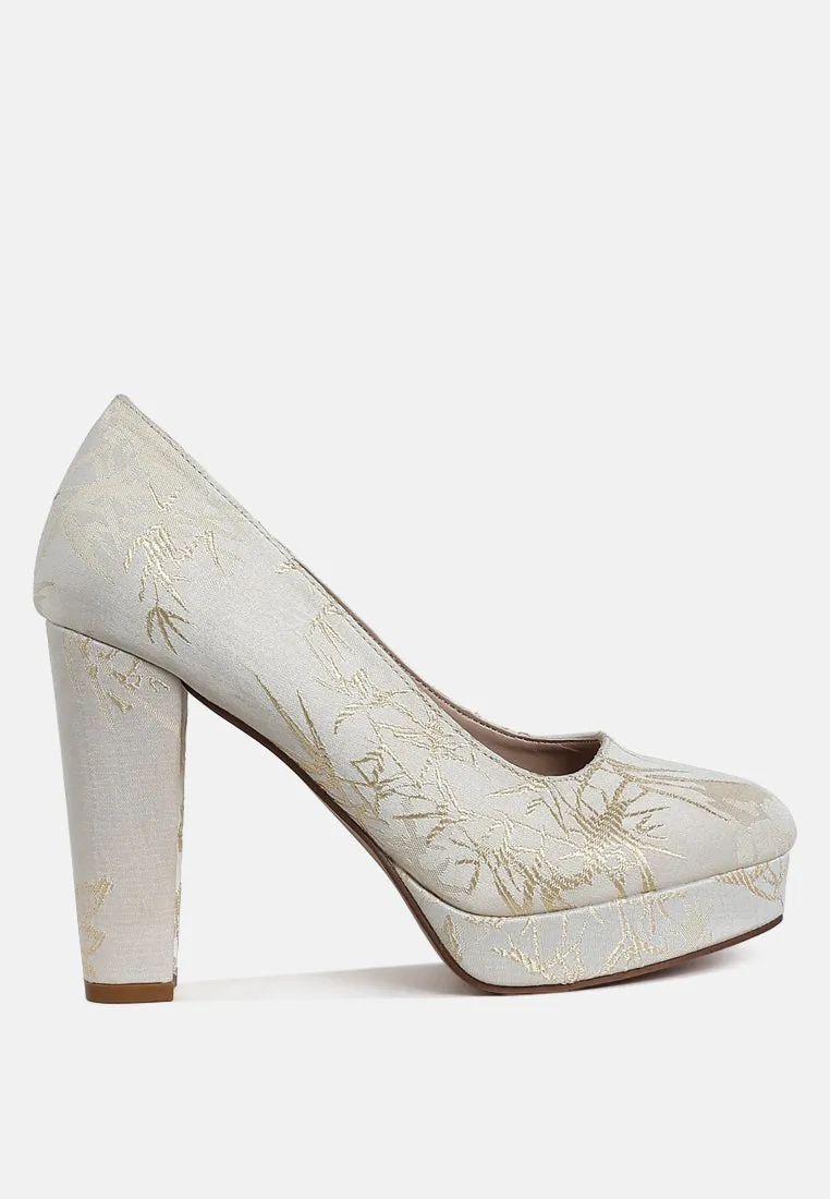 Platform Block Heel Pumps By RUW