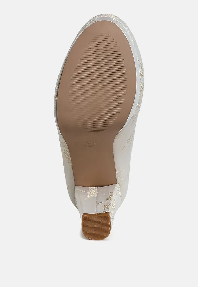 Platform Block Heel Pumps By RUW