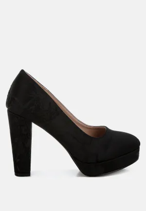 Platform Block Heel Pumps By RUW