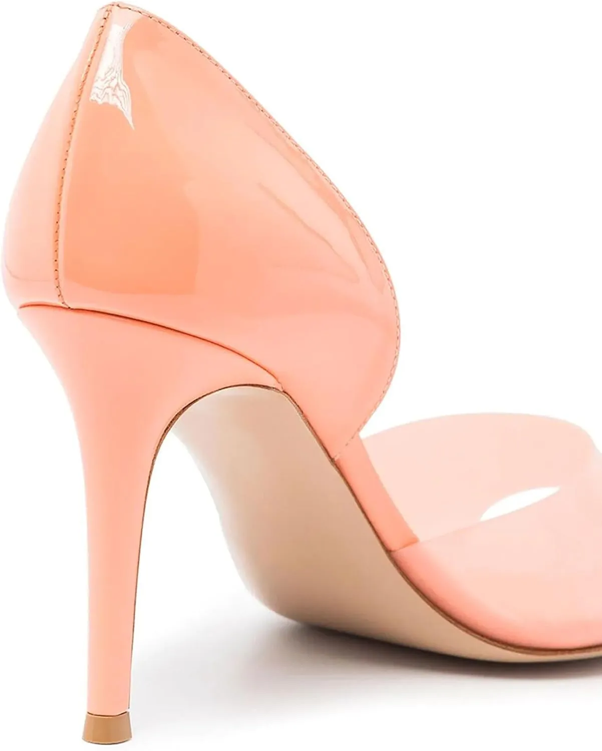 Pointed Peep Toe Clear Stilletos Heels Shoes Fashion Dress Slip On Pumps Shoes Sexy Party Wedding High Heel Comfortable Daily Dating Sandals