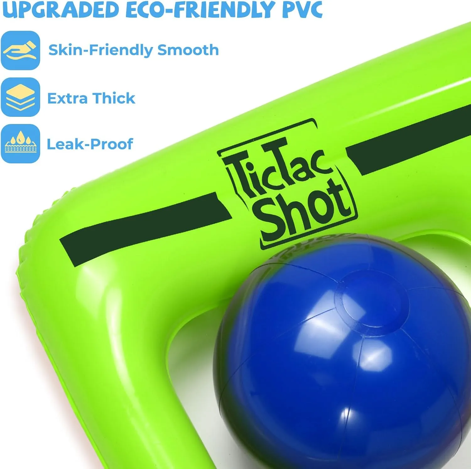 Pool Toys Games Set- Tic-Tac-Toe Inflatable Pool Toy with 10 Balls - for Adults Teens Kids 2-10 Players