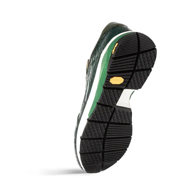 Quevedo Crocodile Sneaker Forest/Green By Mezlan Made In Spain Brand
