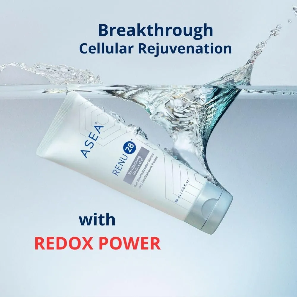 RENU28 Revitalizing Redox Gel (3 Oz) - Wrinkle and Cellulite Reducer, Skin Renewal, Youthful Glow - Smooths, Firms & Heals - Revitalizes using Cell-Signaling Technology