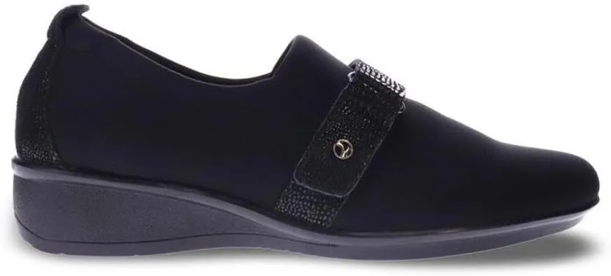 Revere Genoa Women's Stretch Loafer - Elegant Adjustable Leather with Super Soft Stretch Upper and Contoured Removable Footbeds