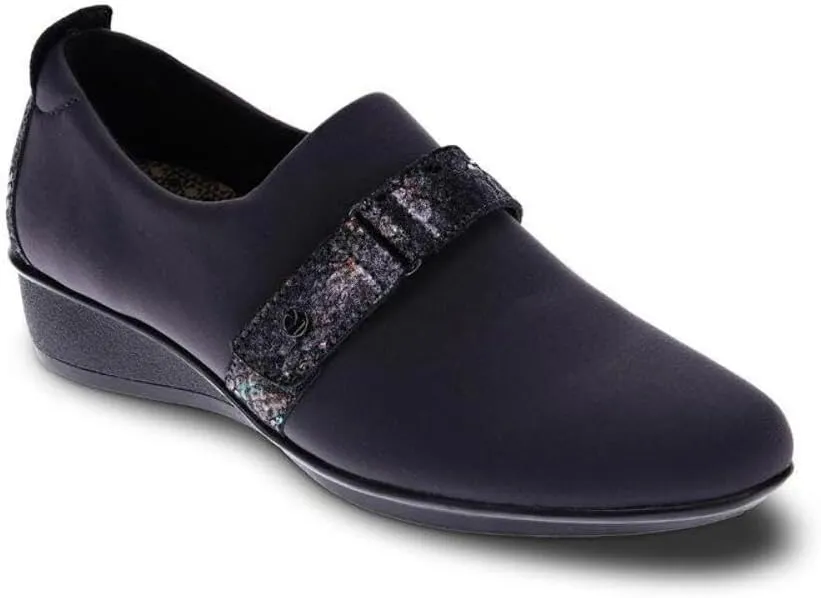 Revere Genoa Women's Stretch Loafer - Elegant Adjustable Leather with Super Soft Stretch Upper and Contoured Removable Footbeds