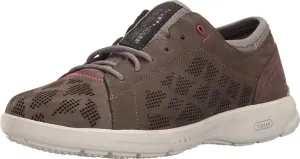 Rockport Women's Truflex W LACE to Toe Shoe, Dark Stone Nubuck