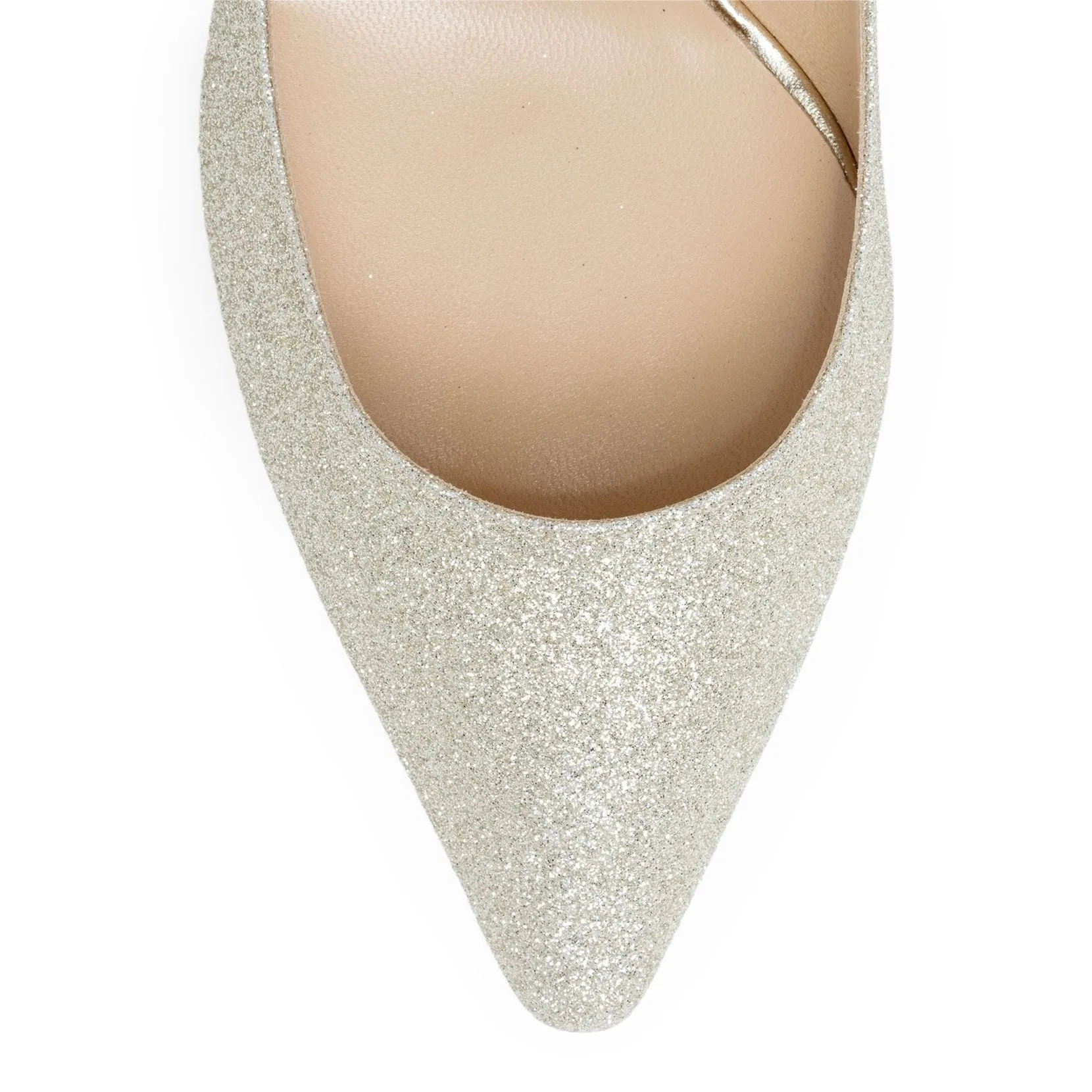 Romy 60 dusty glitter pump