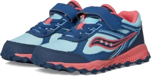Saucony Cohesion TR14 A/C Trail Running Shoes (Little Big Kid) Sneaker, Aqua/Coral, 6 Wide US Unisex
