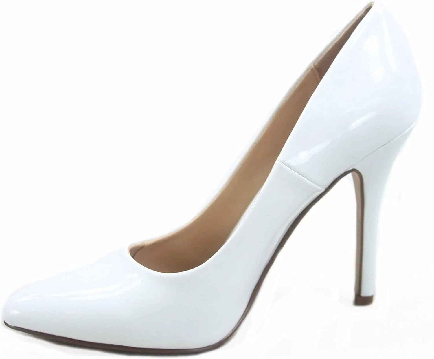 Scheme-s Women's Bridal Sexy Color Slip On Pointed Toe Stiletto Heels Pump Shoes