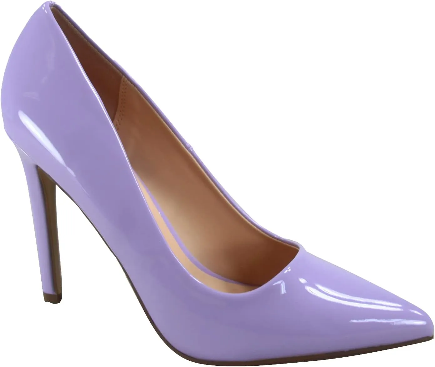 Scheme-s Women's Bridal Sexy Color Slip On Pointed Toe Stiletto Heels Pump Shoes