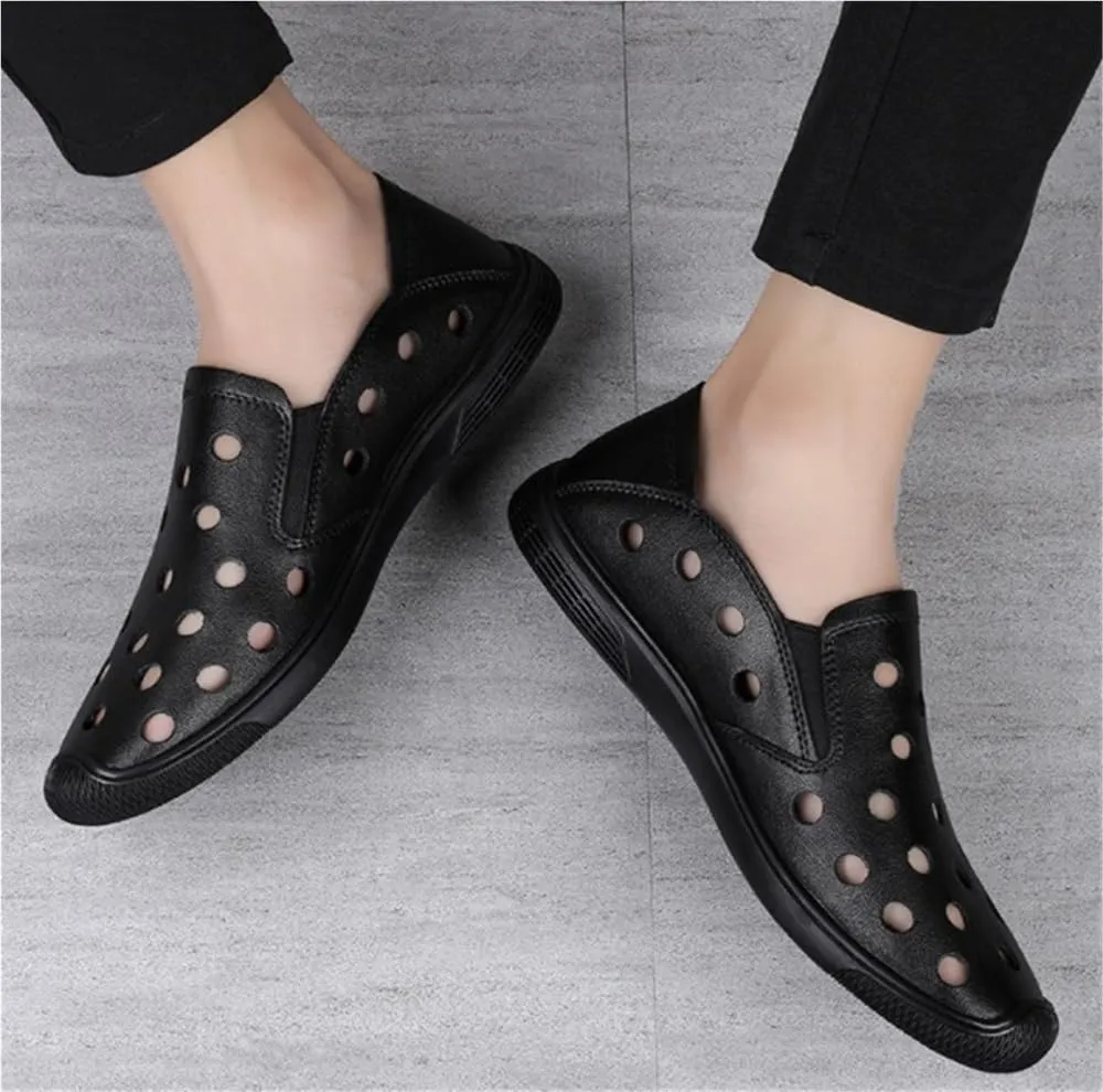 Simple Breathable Loafer Shoes Mens Loafers Shoe Flexible Flat Heel Slip Resistant Outdoor Casual Slip-on