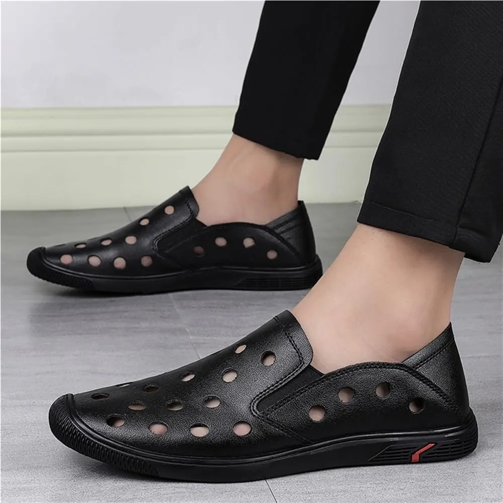 Simple Breathable Loafer Shoes Mens Loafers Shoe Flexible Flat Heel Slip Resistant Outdoor Casual Slip-on