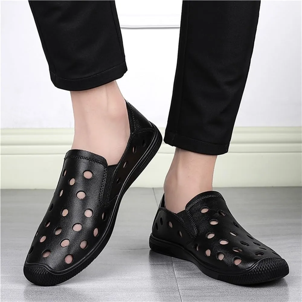 Simple Breathable Loafer Shoes Mens Loafers Shoe Flexible Flat Heel Slip Resistant Outdoor Casual Slip-on