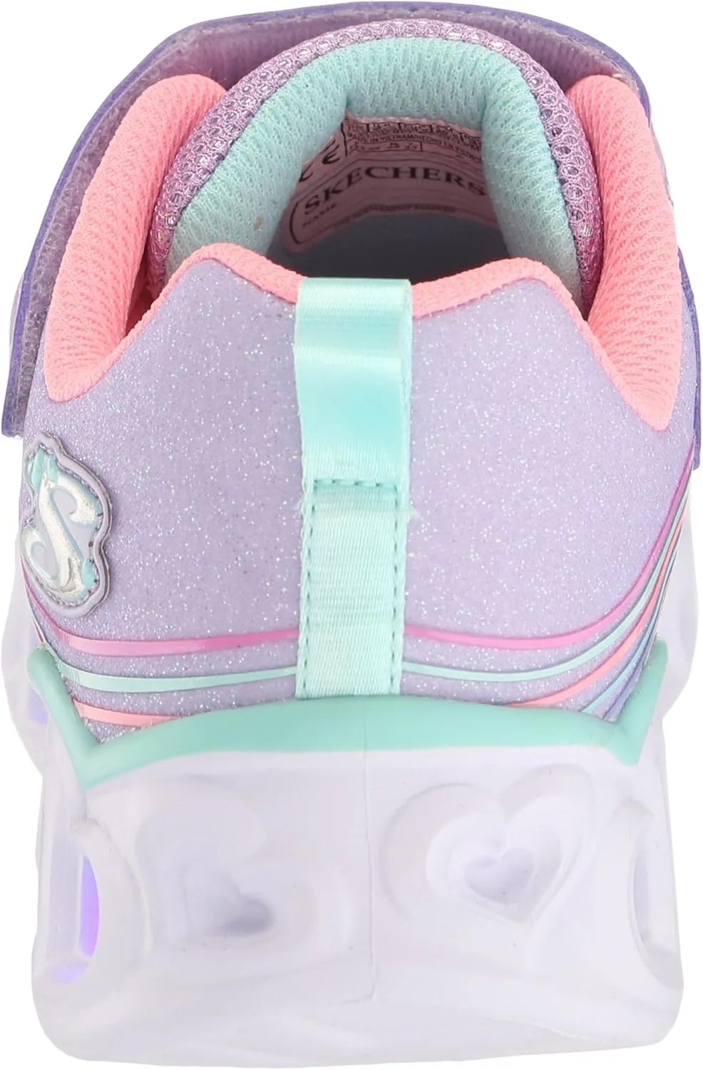 Skechers Unisex-Child Lights-Retro Hearts Sneaker