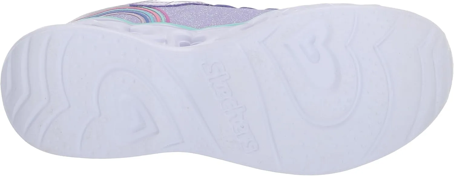 Skechers Unisex-Child Lights-Retro Hearts Sneaker