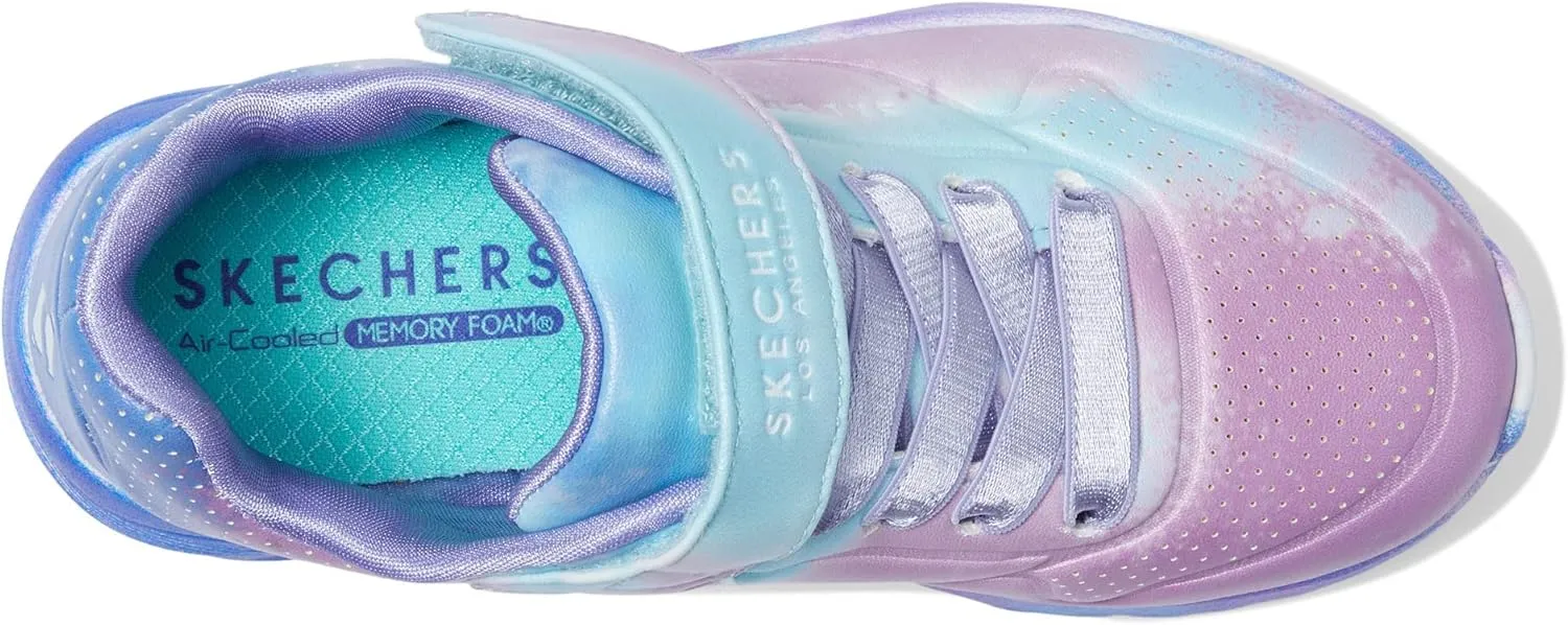 Skechers Unisex-Child Street Uno Lite-Splatter Glows Sneaker