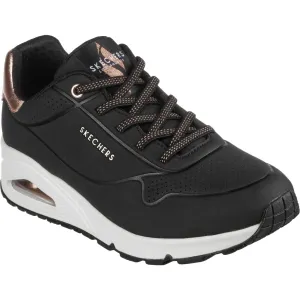 Skechers Women's Uno - Shimmer Away Trainer in Black