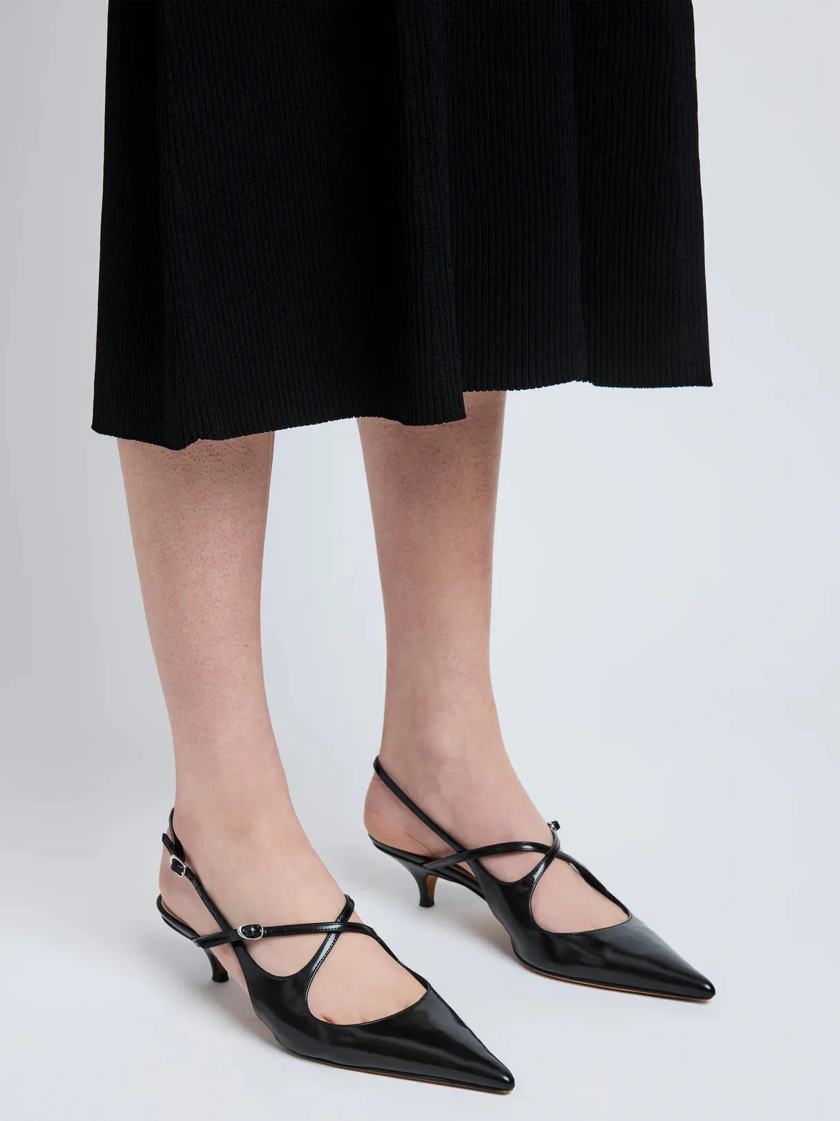 Slash Crossover Slingback Pump