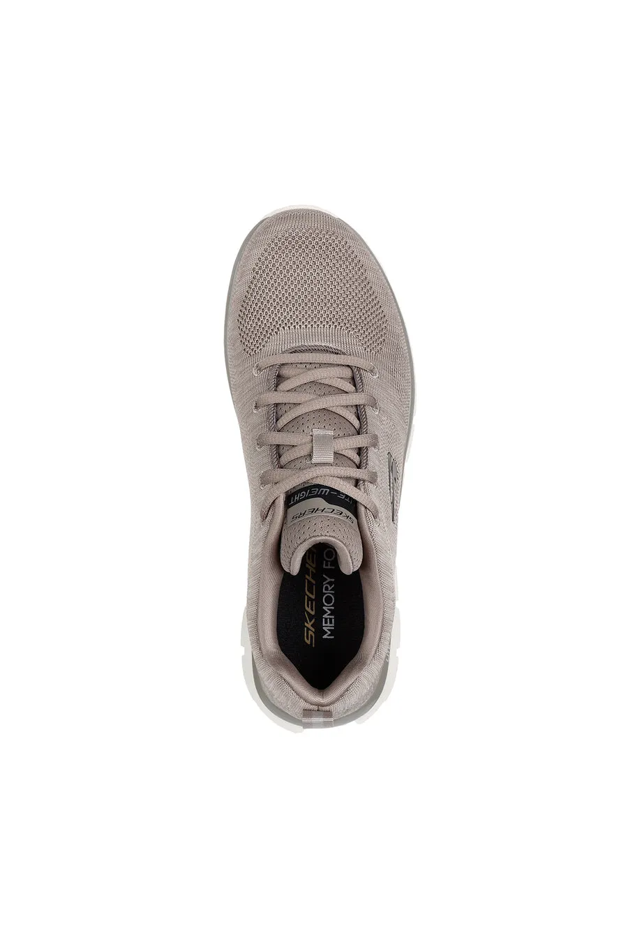 Sneakers Beige Con Memory Foam Skeachers Track Front Runner