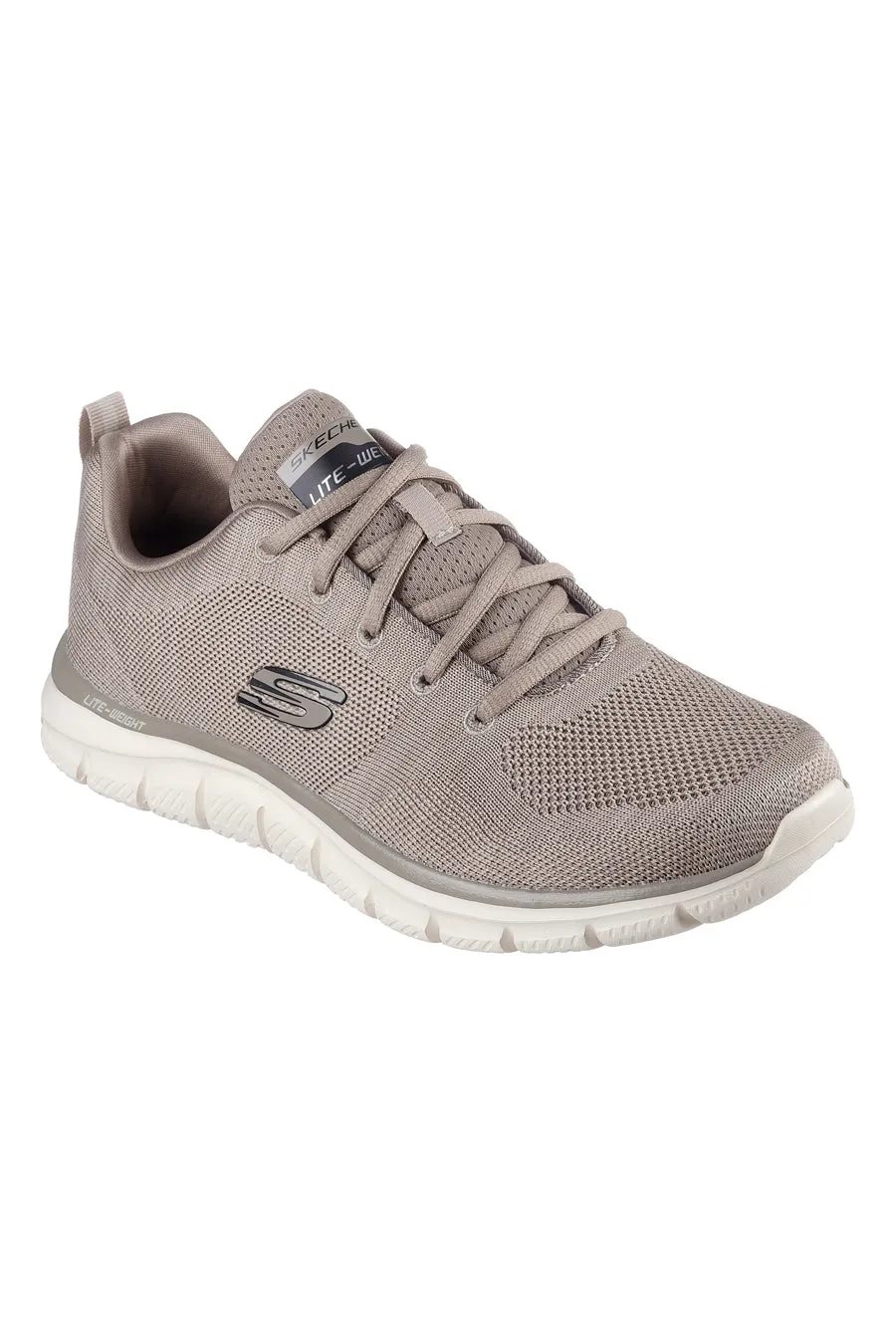Sneakers Beige Con Memory Foam Skeachers Track Front Runner