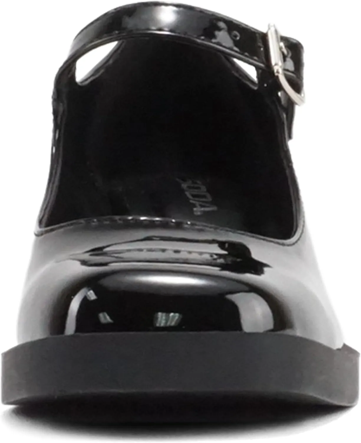 Soda Lance ~ Women Fashion Classic Mary Jane Pump Rounded Square Toe Low Block Heel Shoe