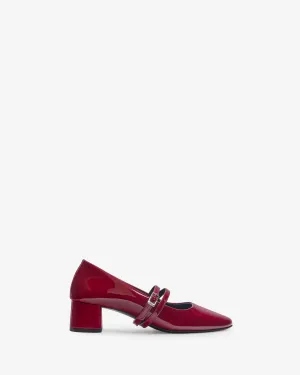 Stem Pump in Bordeaux Patent Leather