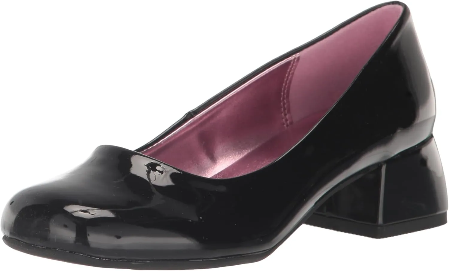 Steve Madden Girls Shoes Girls Jenna Pump, Black Patent, 1 Little Kid