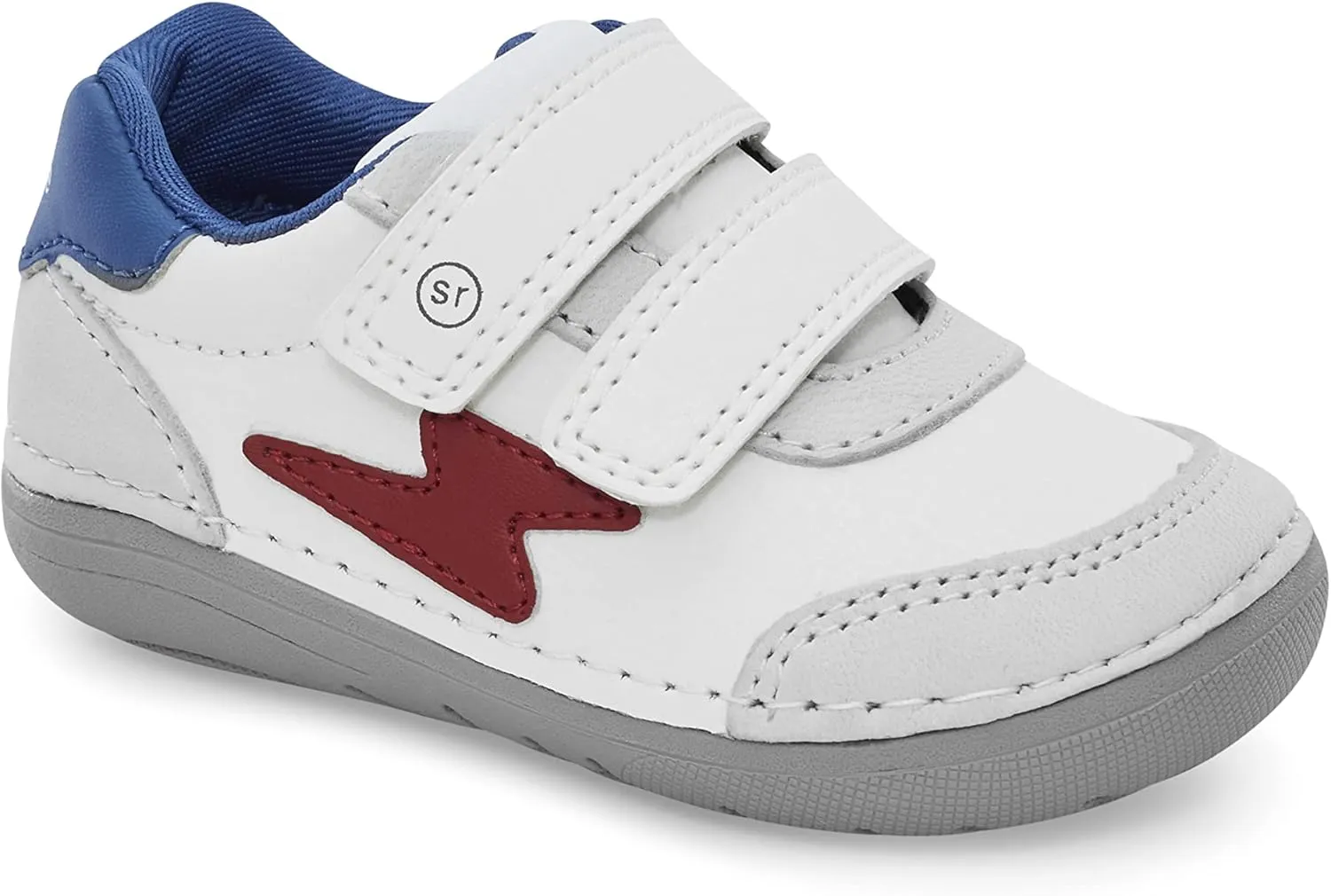 Stride Rite Boy's SM Kennedy Athletic Sneaker, White Multi, 6 Toddler