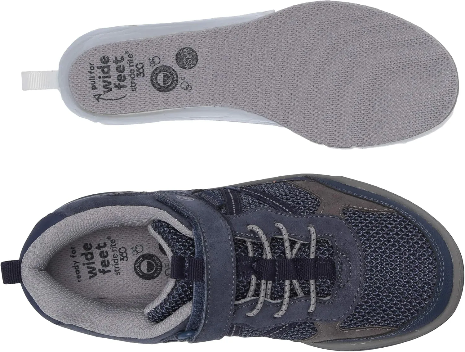 Stride Rite Girl's Naya Anti-Microbial Dual Width Insole Casual Sneaker