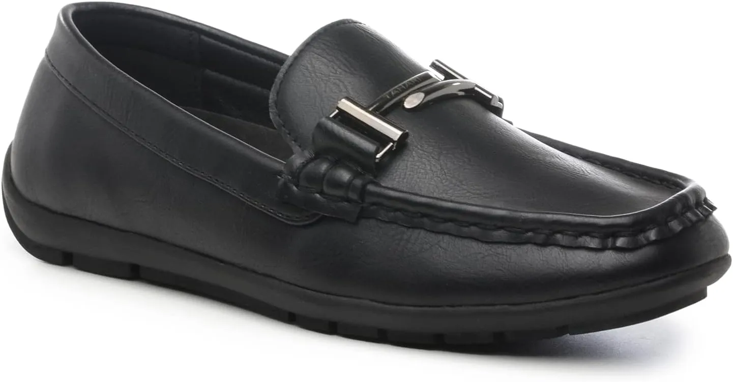 TAHARI Dale Boys Dress Loafer Shoe - Stylish, Comfortable, Easy Slip-on Style, Flexible Outsole, Versatile for Formal & Casual Occasions
