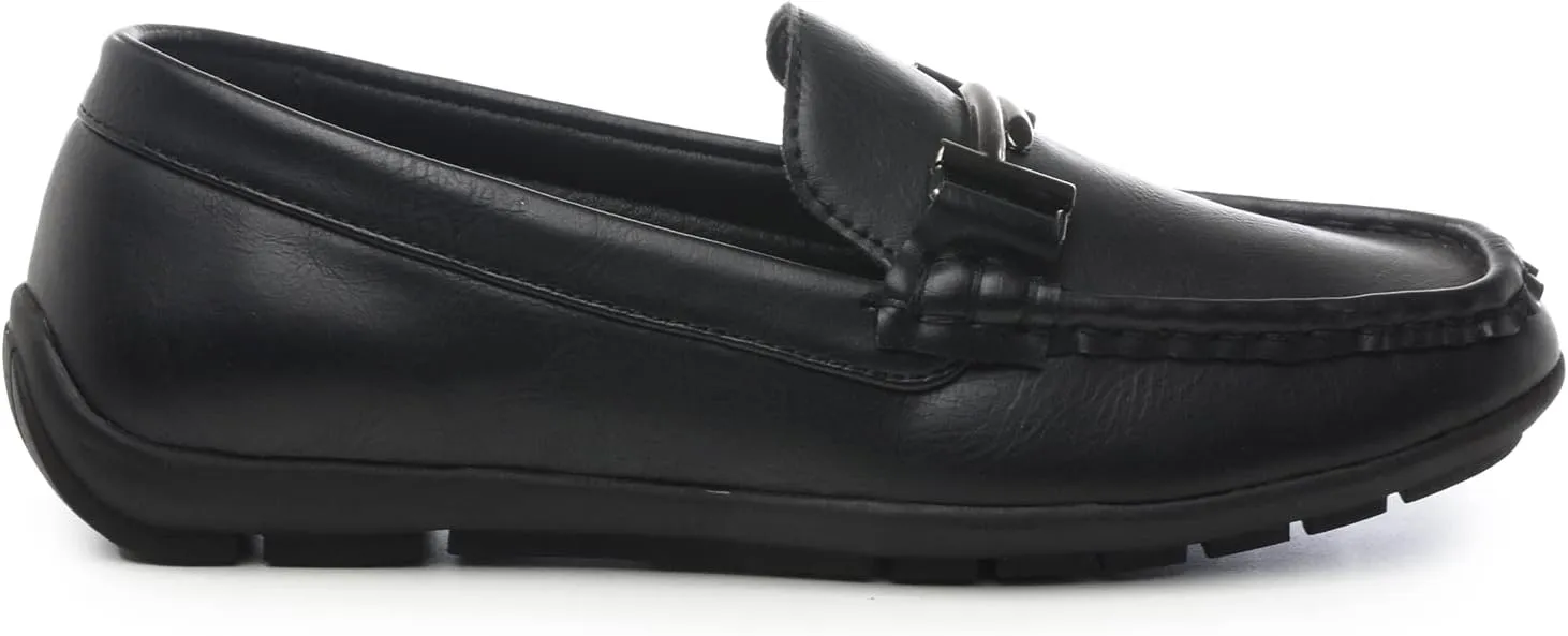 TAHARI Dale Boys Dress Loafer Shoe - Stylish, Comfortable, Easy Slip-on Style, Flexible Outsole, Versatile for Formal & Casual Occasions