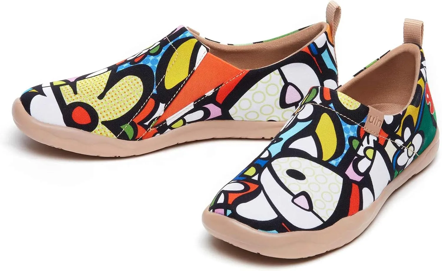 UIN Women's Art Travel Shoes Slip On Casual Cozy Loafers Lightweight Comfort Fashion Sneaker Toledo Ⅰ