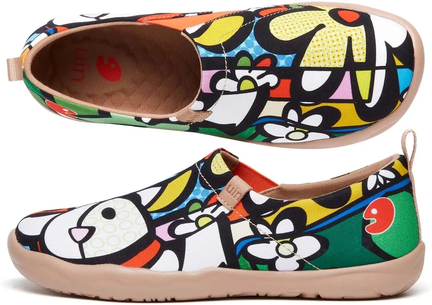 UIN Women's Art Travel Shoes Slip On Casual Cozy Loafers Lightweight Comfort Fashion Sneaker Toledo Ⅰ
