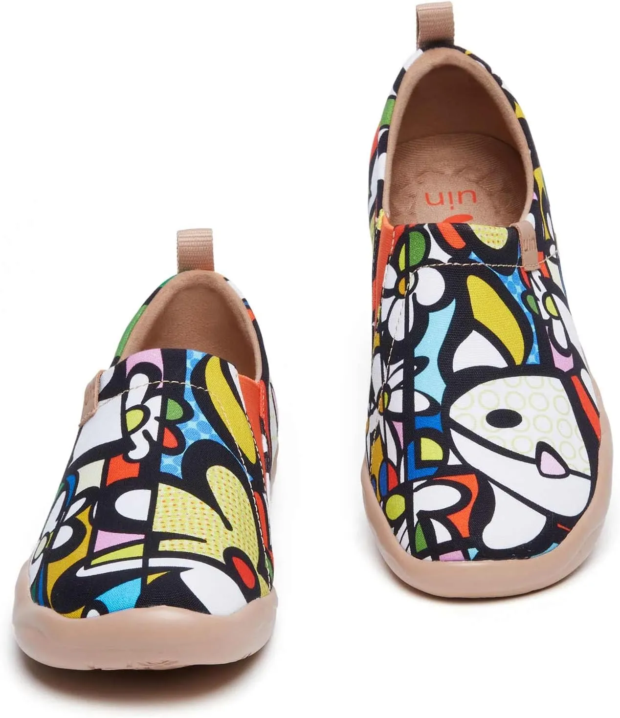 UIN Women's Art Travel Shoes Slip On Casual Cozy Loafers Lightweight Comfort Fashion Sneaker Toledo Ⅰ