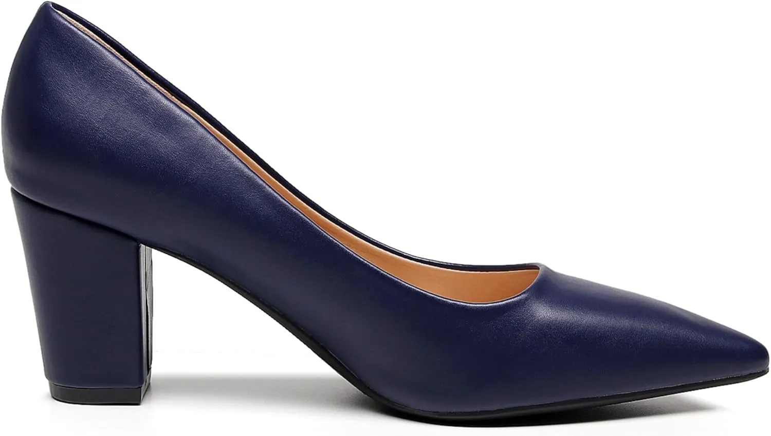 VenusCelia Women's Lewin Pump Chunky Heel Shoe