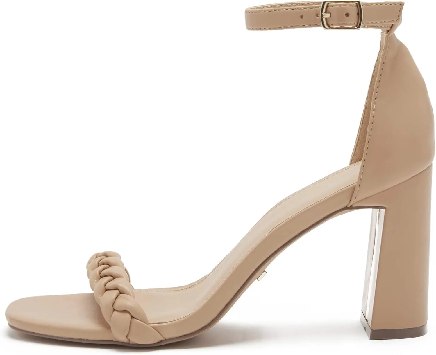 vodvob Women's Chunky High Heel Sandals Open Toe Buckle Ankle Strap Dress Shoes Party Wedding Pump Heel Sandals