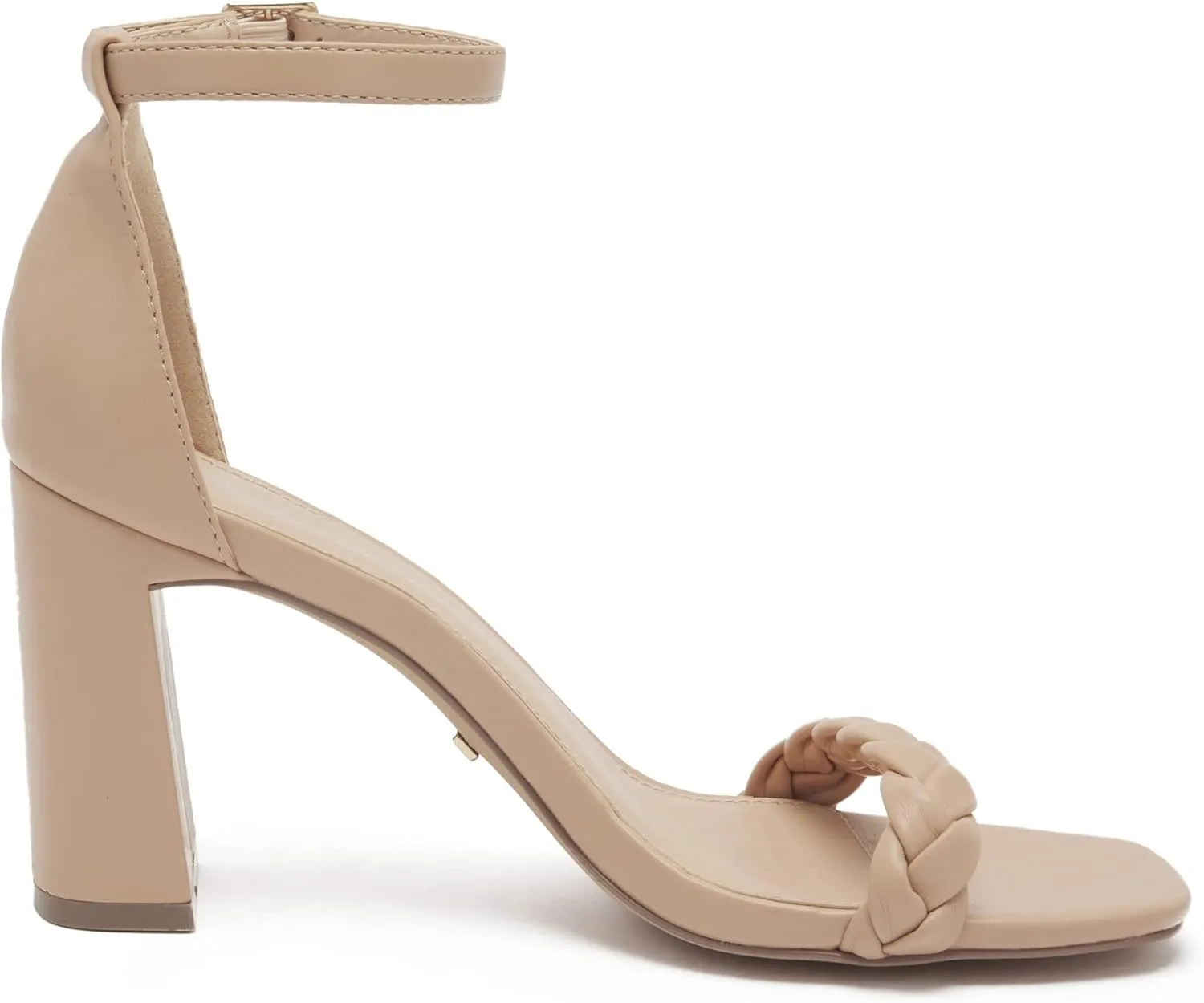 vodvob Women's Chunky High Heel Sandals Open Toe Buckle Ankle Strap Dress Shoes Party Wedding Pump Heel Sandals