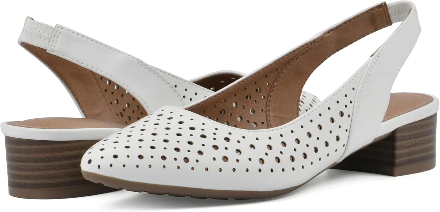 WHITE MOUNTAIN Women's Boronic Low Block Heel