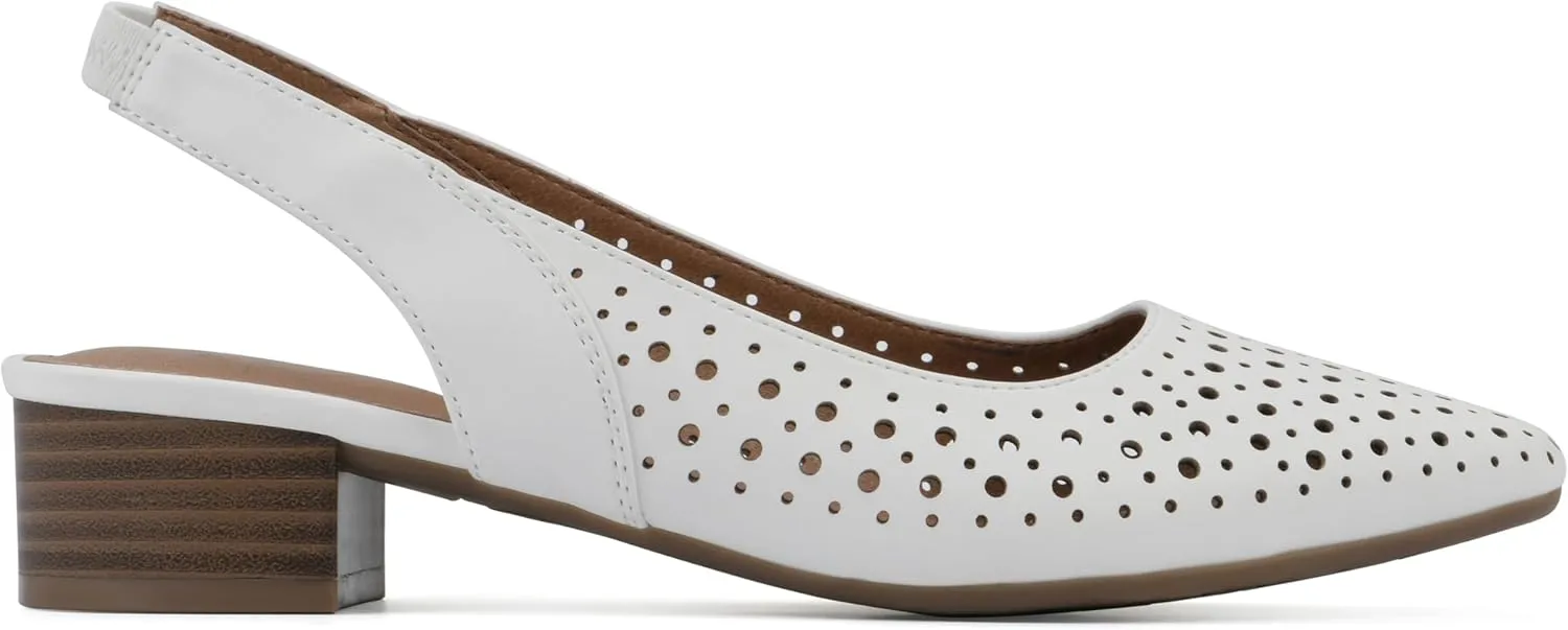 WHITE MOUNTAIN Women's Boronic Low Block Heel