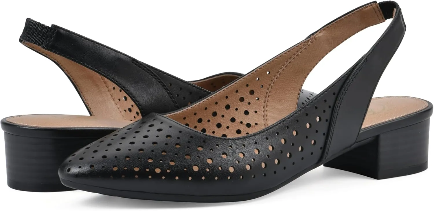 WHITE MOUNTAIN Women's Boronic Low Block Heel