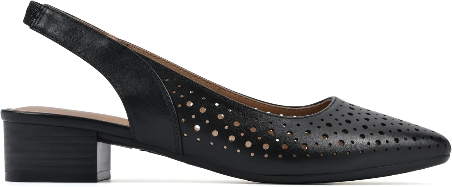 WHITE MOUNTAIN Women's Boronic Low Block Heel