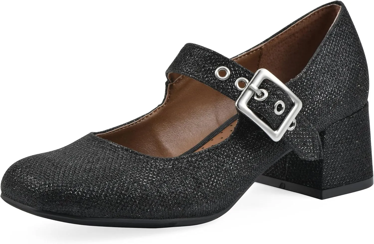 WHITE MOUNTAIN Women's Lasso Mary Jane Block Heel