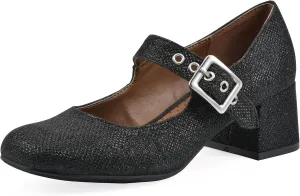 WHITE MOUNTAIN Women's Lasso Mary Jane Block Heel