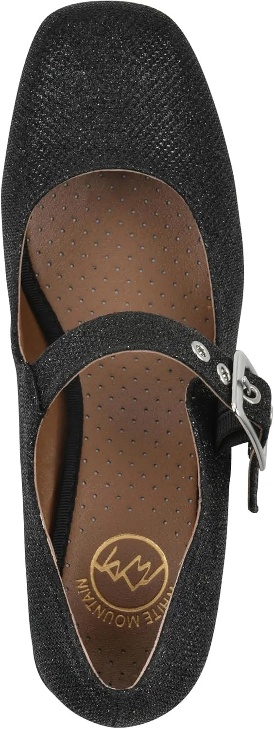 WHITE MOUNTAIN Women's Lasso Mary Jane Block Heel